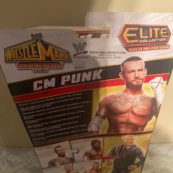 New WWE Best of PPV Elite Wrestlemania 29 series-CM Punk Mattel - Picture 9 of 11